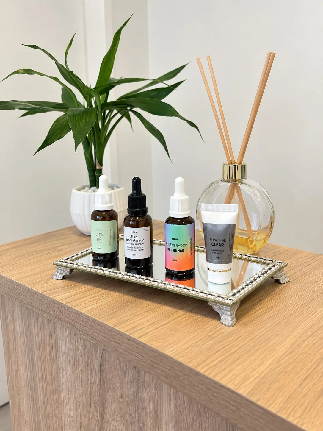 Produtos e detalhes da clínica